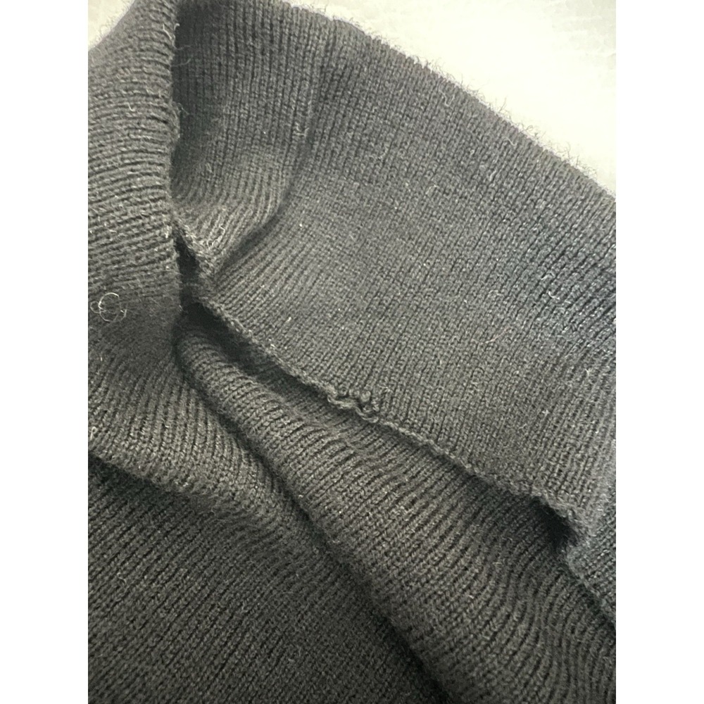 Commense New Off Shoulder Pleated Long Sleeve Black Knit Top Large (M) Coquette - Picture 5 of 8